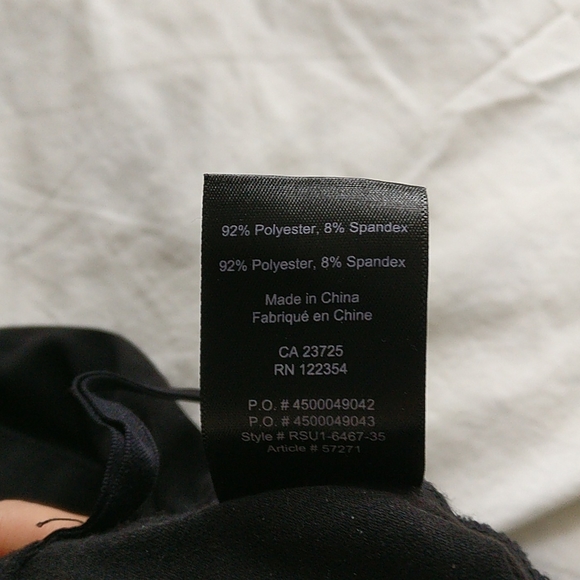 Aritzia Babaton black faux suede cropped jogger pants - Picture 9 of 10